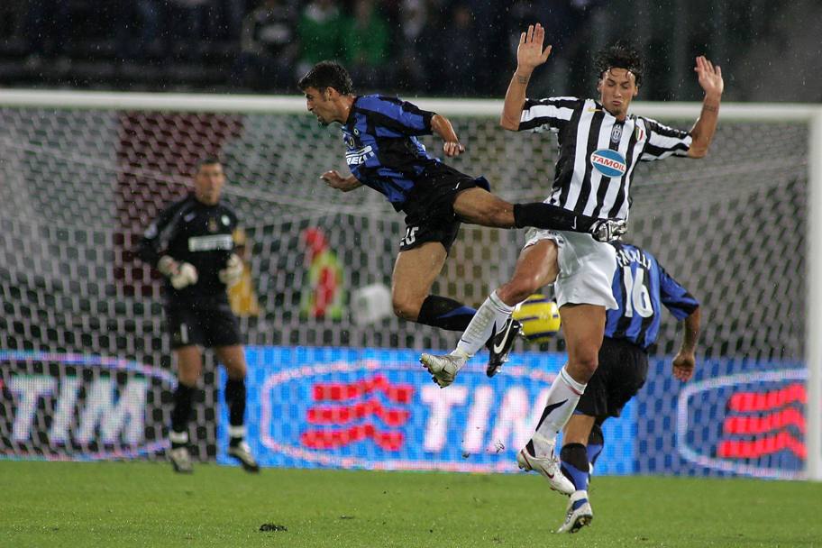 Stacco imperioso: contro la Juve nella Supercoppa italiana 2005 vinta 1-0.